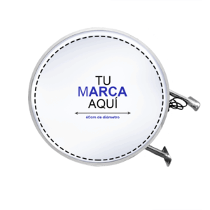 Letrero LED Doble Cara Redondo 100 cm