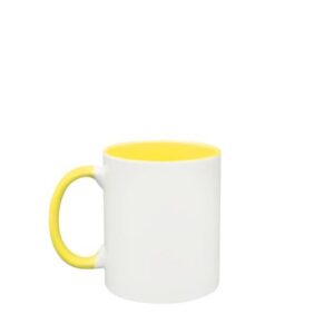 TAZA INTERIOR DE COLOR AMARILLO
