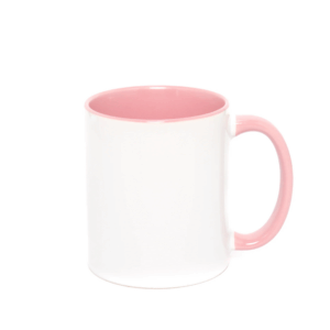 TAZA INTERIOR DE COLOR ROSA