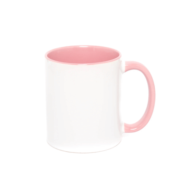 TAZA INTERIOR DE COLOR ROSA