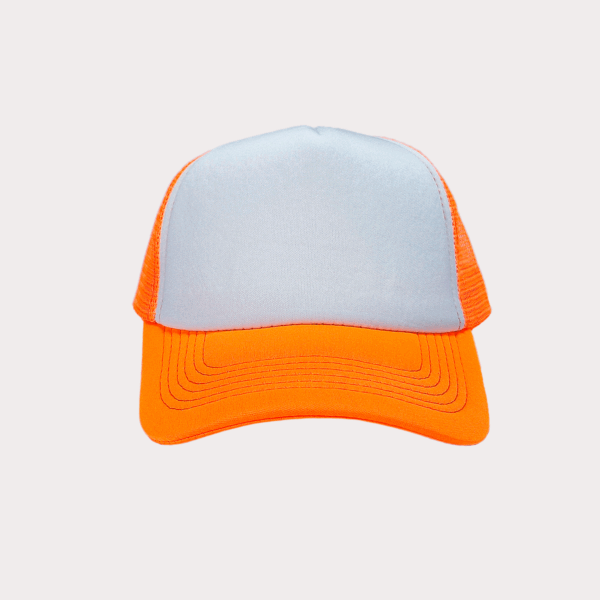GORRA NARANJA CON BLANCO