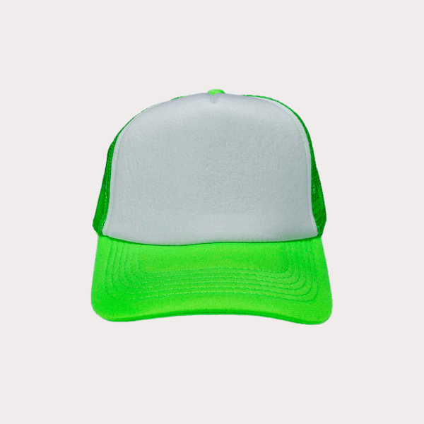 GORRA VERDE NEON CON BLANCO - Image 3