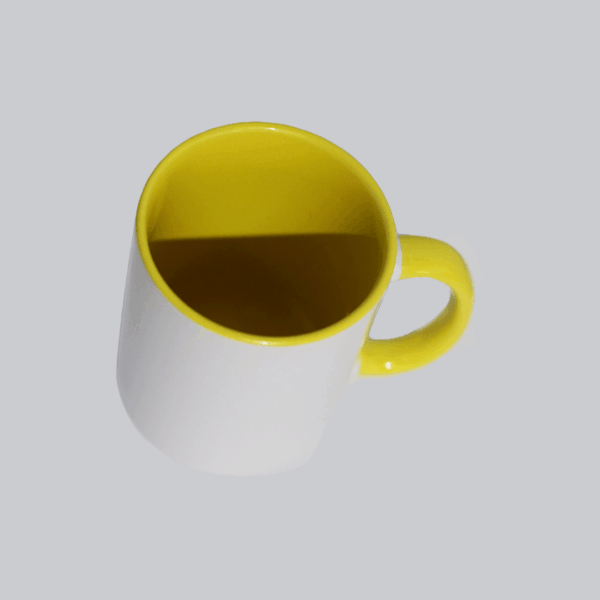 TAZA INTERIOR DE COLOR AMARILLO - Image 2