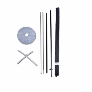 ESTRUCTURA BANDERA GOTA 4.5 CON BASE X Y CONTRAPESO