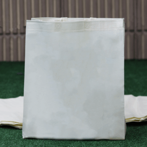 PAQ. 100 BOLSAS DE ASA BEIGE 35X40X12 80 G