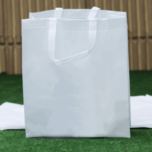 PAQ. 100 BOLSAS DE ASA BLANCA 35X40X12 80 G