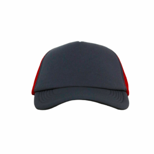 GORRA GRIS CON ROJO