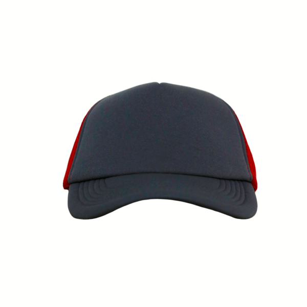 GORRA GRIS CON ROJO