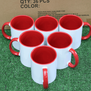 TAZA INTERIOR COLOR ROJA