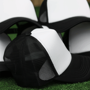 PAQ. 12 GORRAS NEGRA / BLANCO PREMUIM