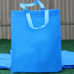 PAQ. 100 BOLSAS DE ASA TURQUESA 35X40X12 80 GR