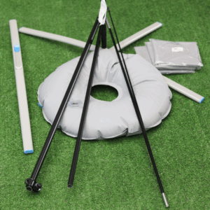 ESTRUCTURA BANDERA GOTA 3.40 CON BASE X Y CONTRAPESO