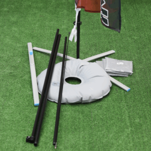 ESTRUCTURA BANDERA 4.50 CON BASE X Y CONTRAPESO